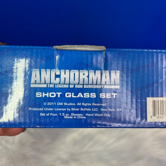 |•ANCHORMAN SHOT GLASS SET•| The Legend of Ron Burgundy Will Ferrell - Picture 4 of 4